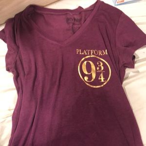 Purple graphic Harry Potter tee